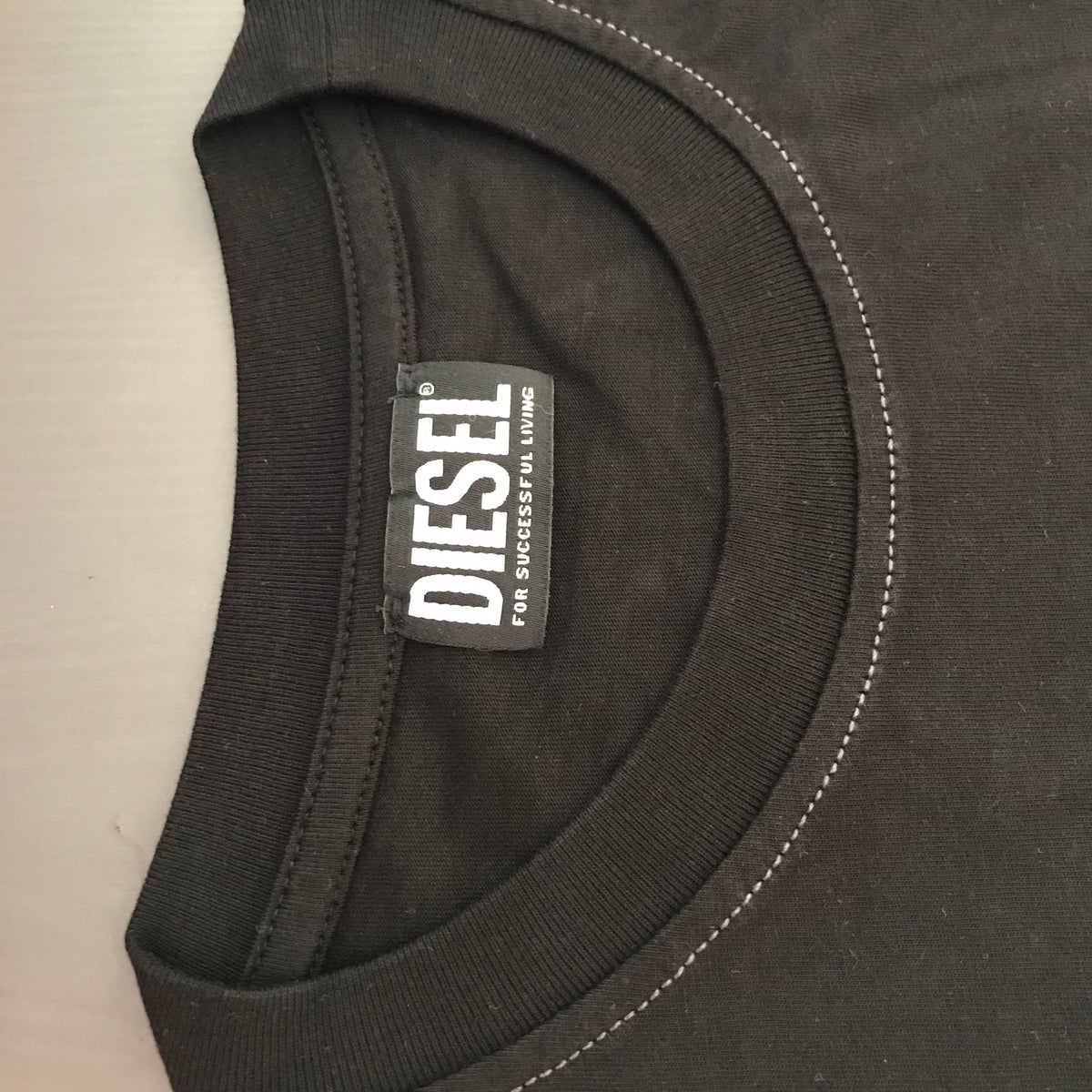 Diesel Black Semi Drop Shoulder T-Shirt - Men
