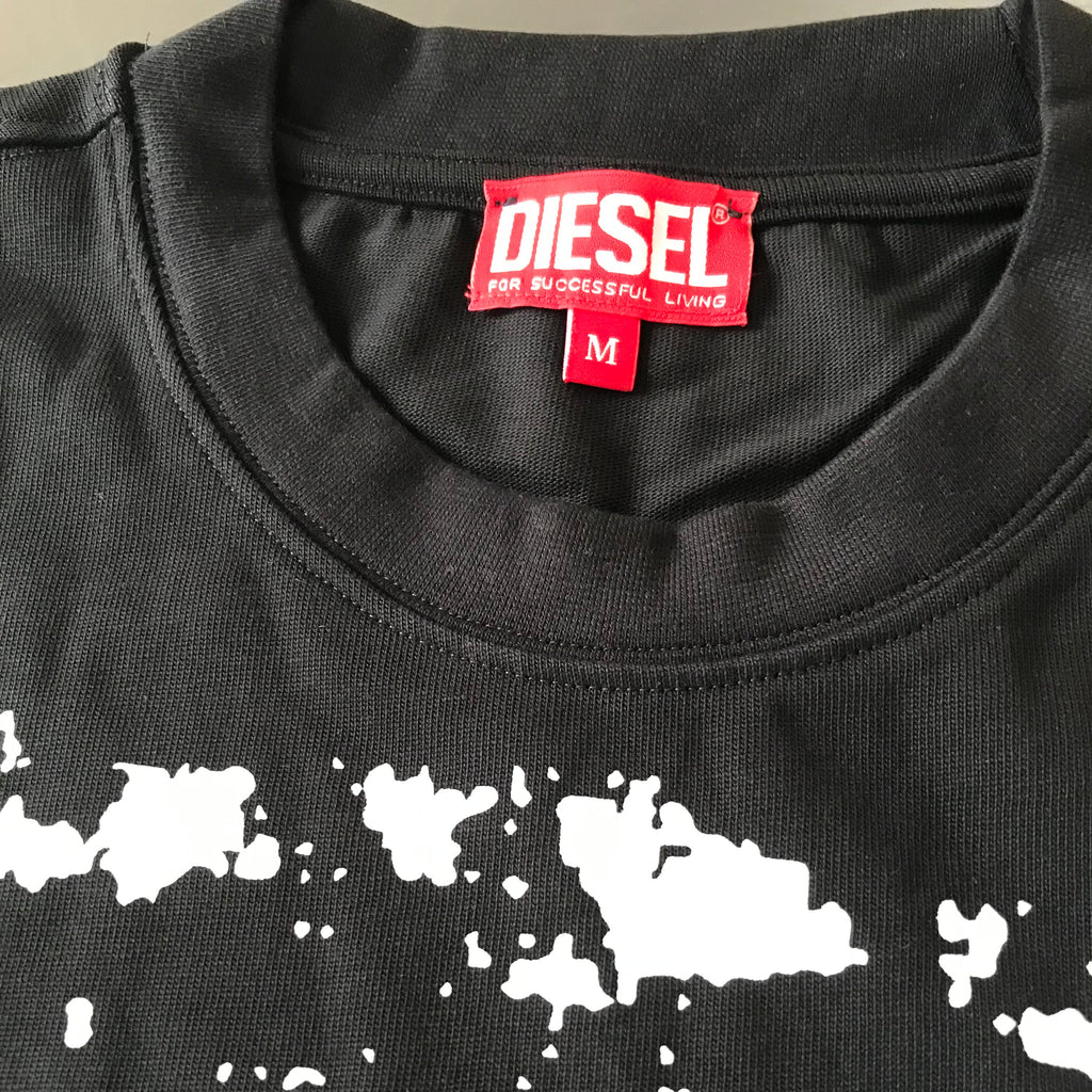 Diesel Premium Drop Shoulder Men's T-Shirt - Black