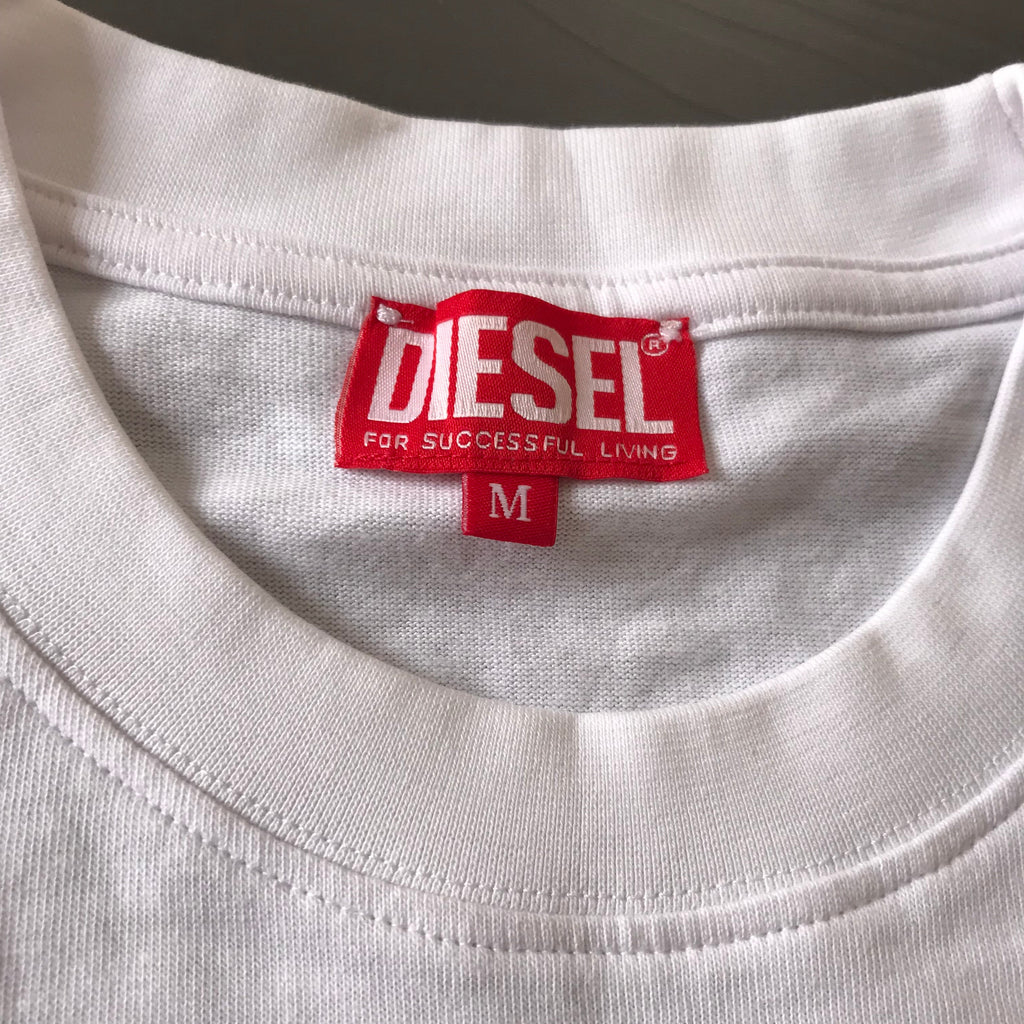Diesel Premium Drop Shoulder Men's T-Shirt - White