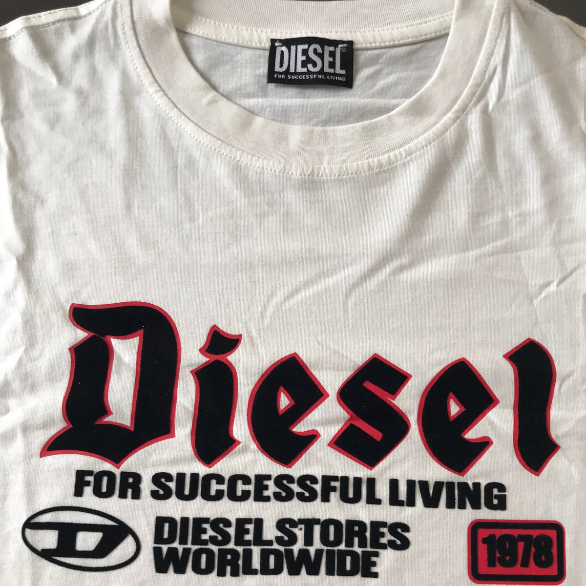 Diesel Premium Men's T-Shirt - White | For Successful Living