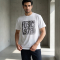 Premium Diesel Drop Shoulder Men's T-shirt White - Model view 1